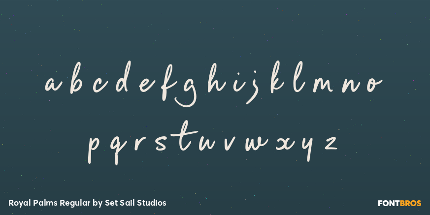 Royal Palms Regular Font Poster #1