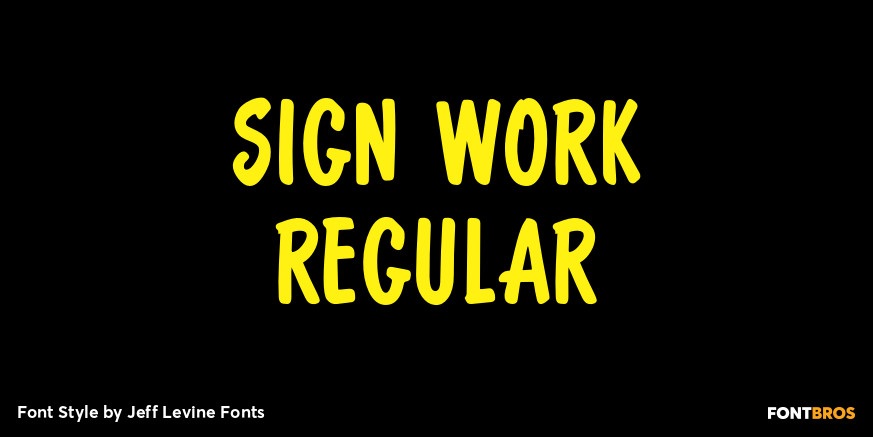 Sign Work Regular Poster