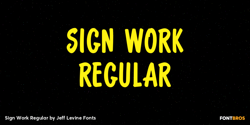 Sign Work Regular Poster
