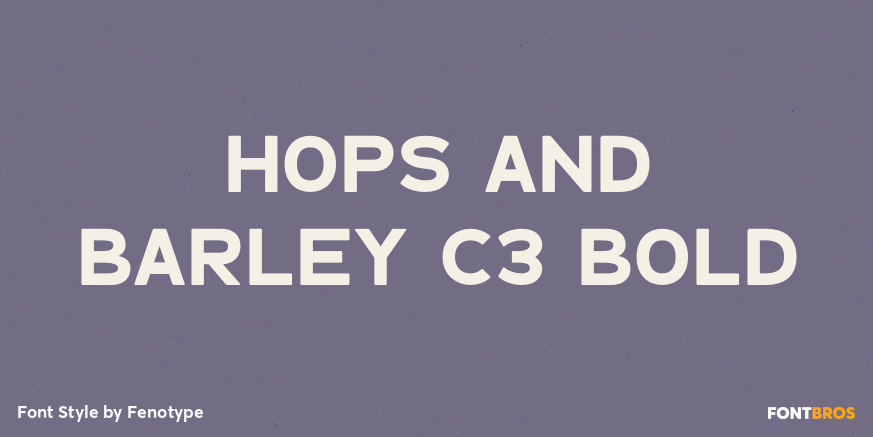 Hops And Barley C3 Bold Poster
