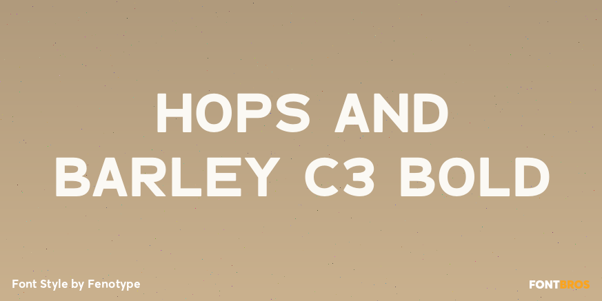 Hops And Barley C3 Bold Poster