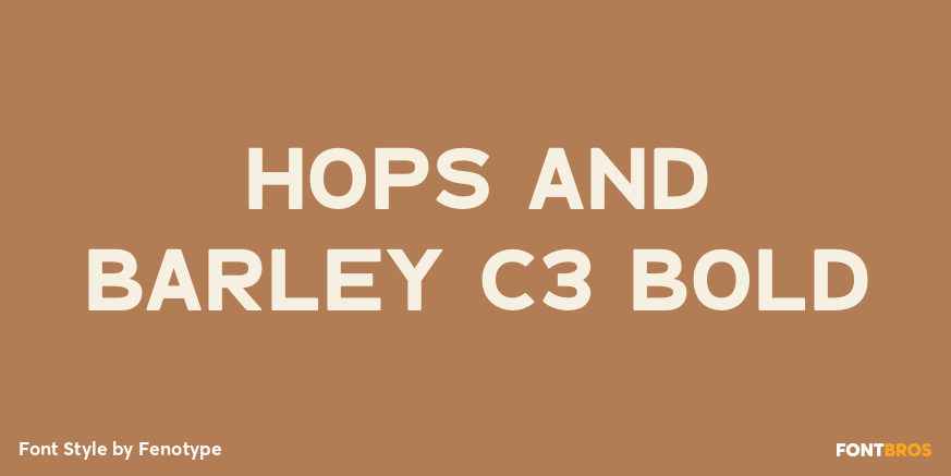 Hops And Barley C3 Bold Poster