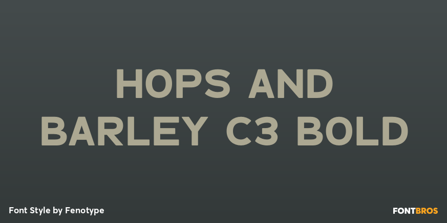 Hops And Barley C3 Bold Poster