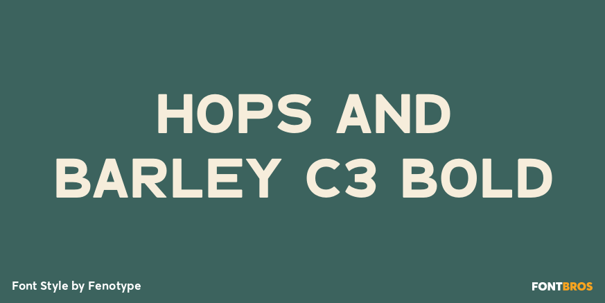 Hops And Barley C3 Bold Poster