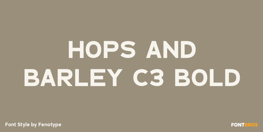 Hops And Barley C3 Bold Poster