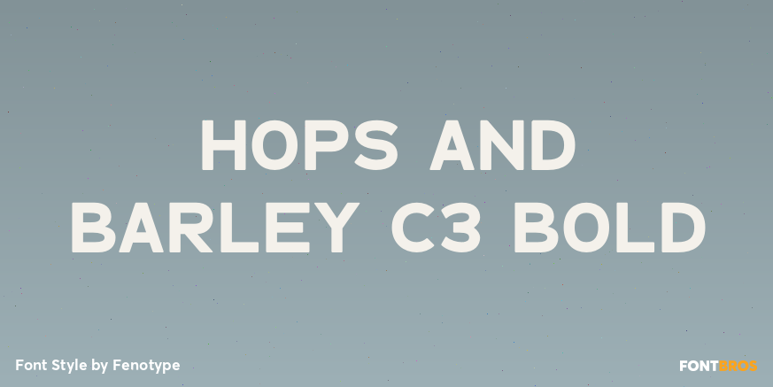 Hops And Barley C3 Bold Poster