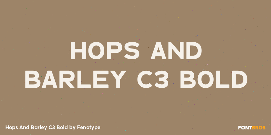 Hops And Barley C3 Bold Poster