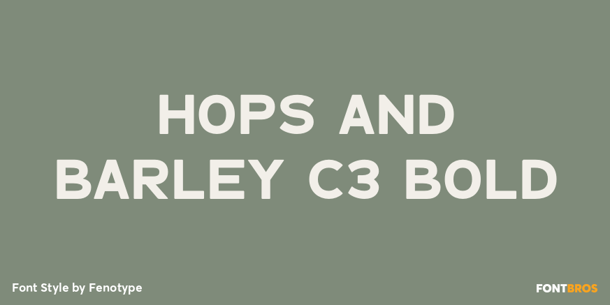 Hops And Barley C3 Bold Poster