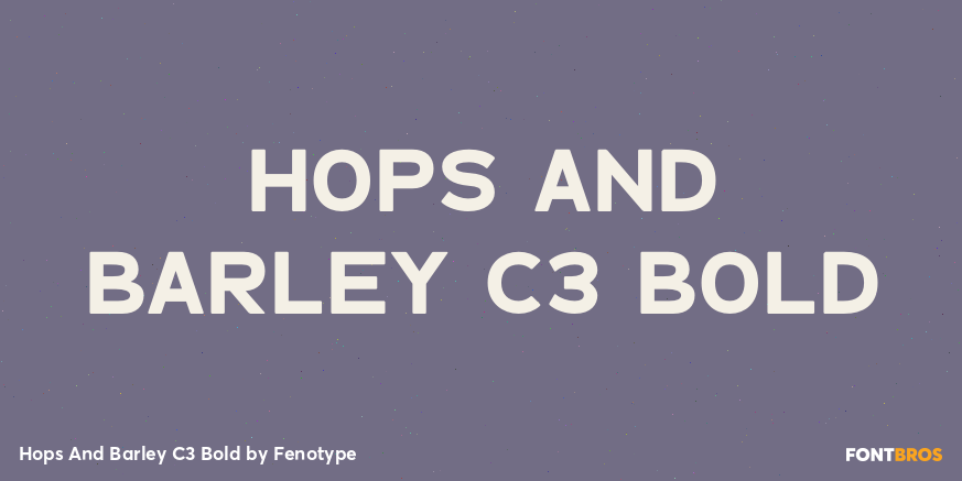 Hops And Barley C3 Bold Poster