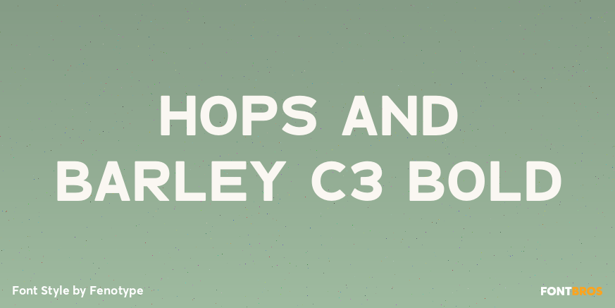 Hops And Barley C3 Bold Poster