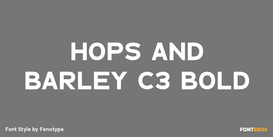 Hops And Barley C3 Bold Poster