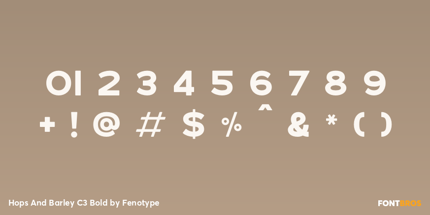 Hops And Barley C3 Bold Font Poster #1