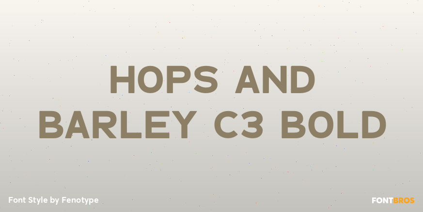 Hops And Barley C3 Bold Poster
