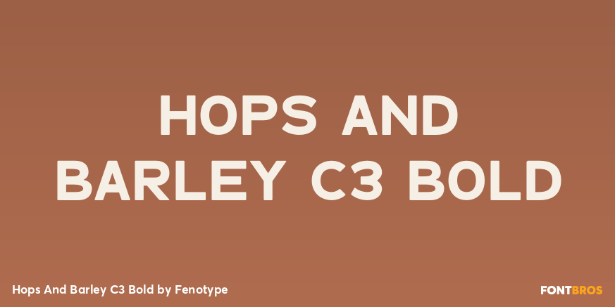 Hops And Barley C3 Bold Poster