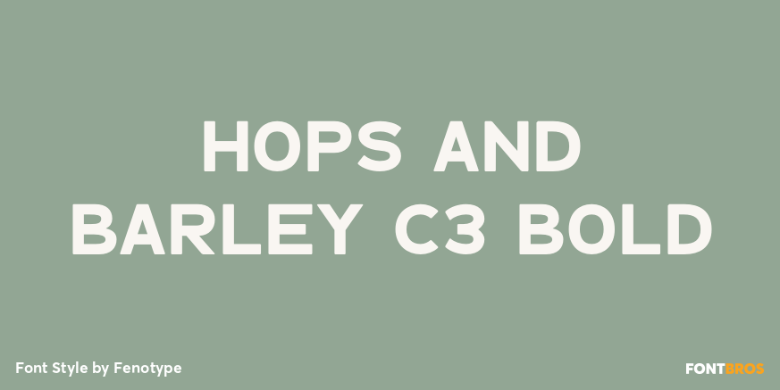 Hops And Barley C3 Bold Poster