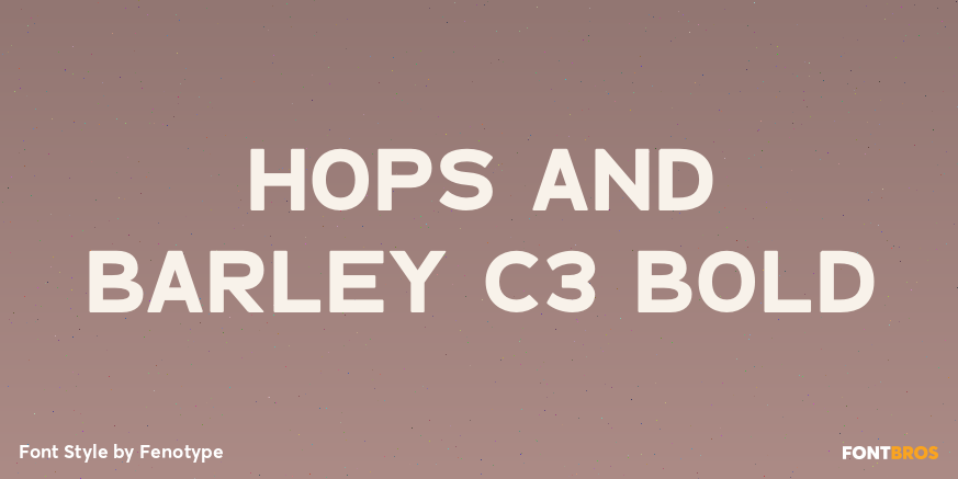 Hops And Barley C3 Bold Poster