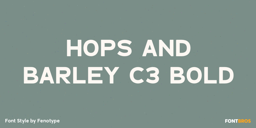 Hops And Barley C3 Bold Poster