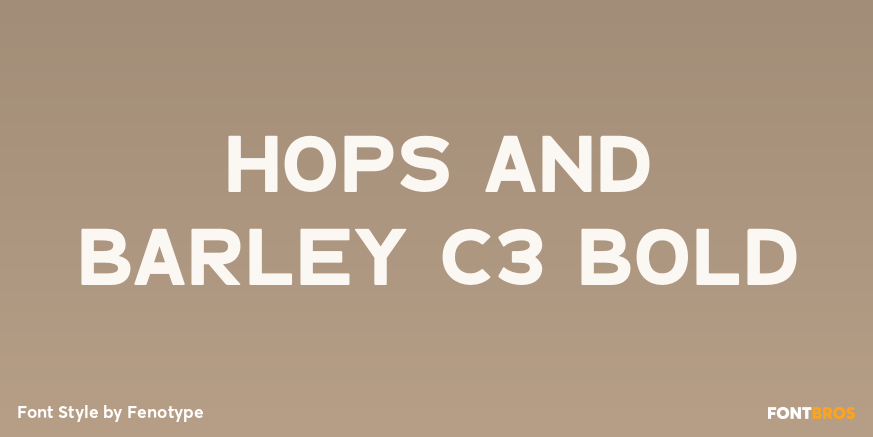 Hops And Barley C3 Bold Poster