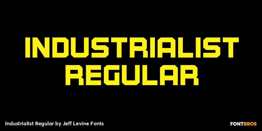 Industrialist Regular Font Poster #1