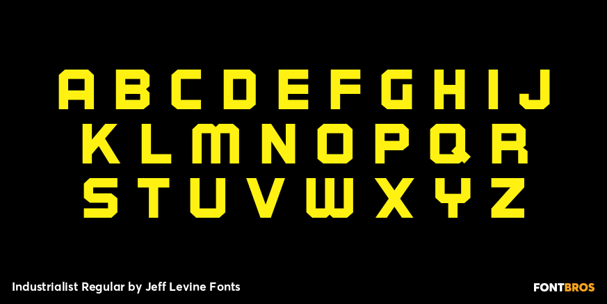 Industrialist Regular Font Poster #3