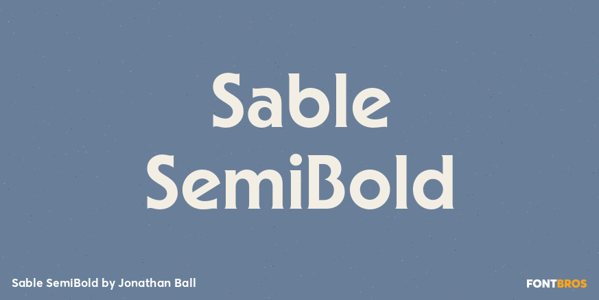 Sable SemiBold Poster