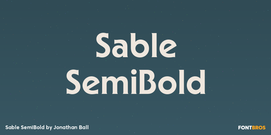 Sable SemiBold Poster