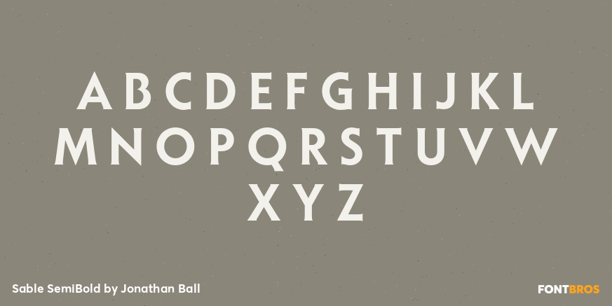 Sable SemiBold Font Poster #2