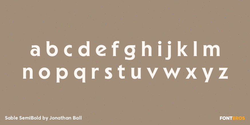 Sable SemiBold Font Poster #3