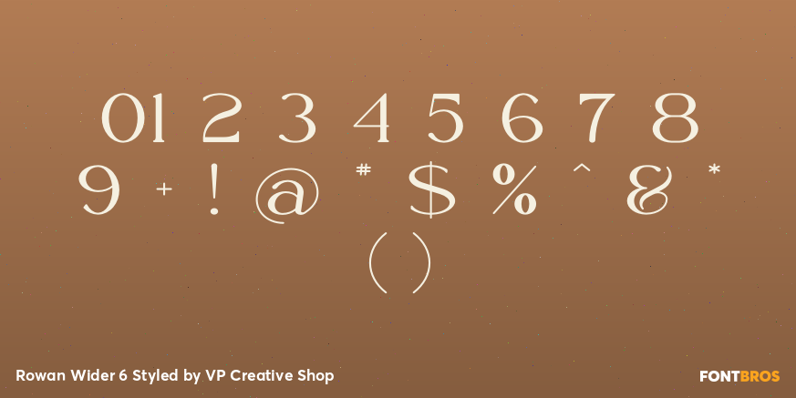 Rowan Wider 6 Styled Font Poster #4