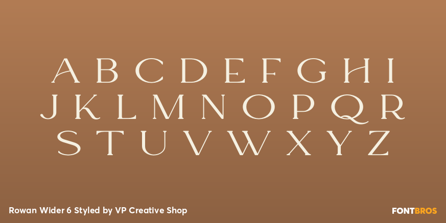 Rowan Wider 6 Styled Font Poster #2