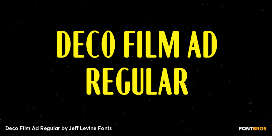 Deco Film Ad Regular Font Poster #1
