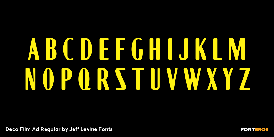 Deco Film Ad Regular Font Poster #3