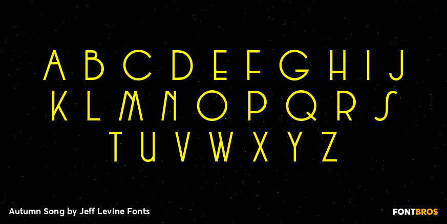 Autumn Song Font Poster #2