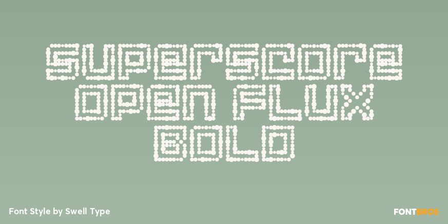 Superscore Open Flux Bold Poster