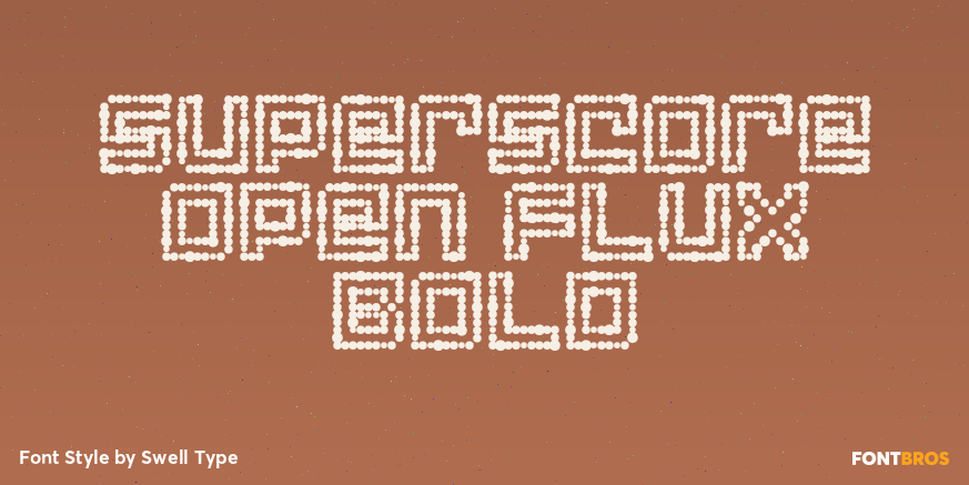 Superscore Open Flux Bold Poster