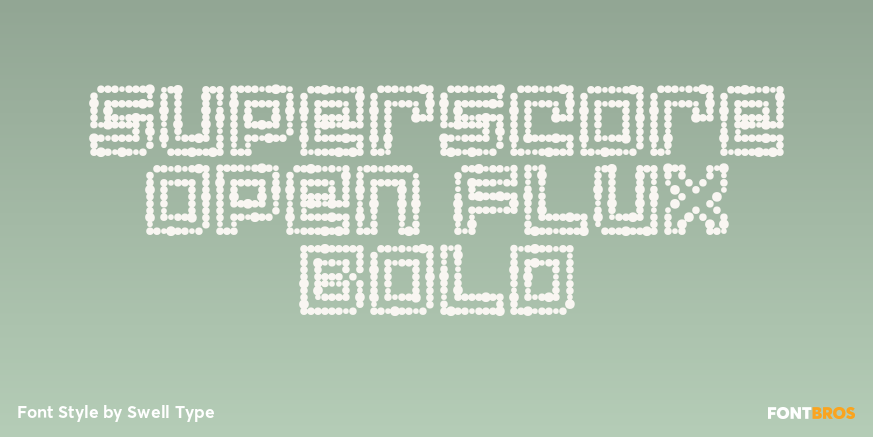 Superscore Open Flux Bold Poster