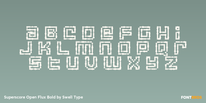 Superscore Open Flux Bold Font Poster #3