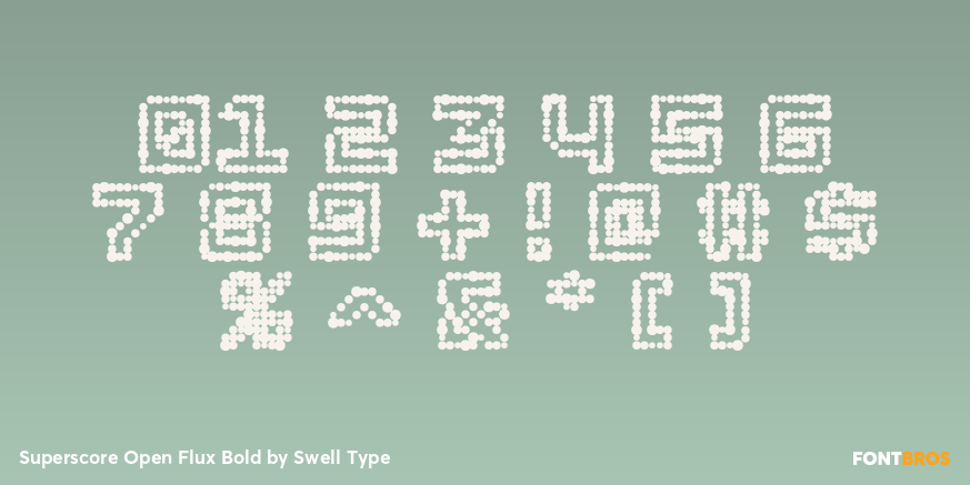Superscore Open Flux Bold Font Poster #4