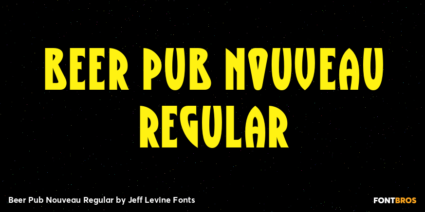 Beer Pub Nouveau Regular Font Poster #1