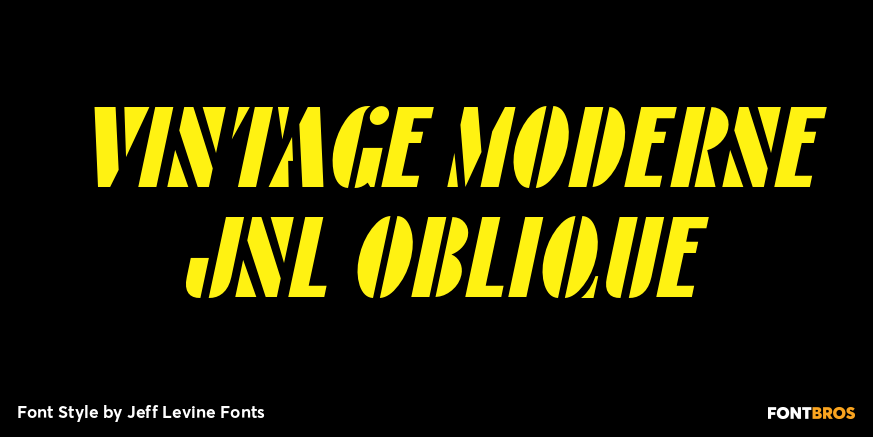 Vintage Moderne JNL Oblique Poster