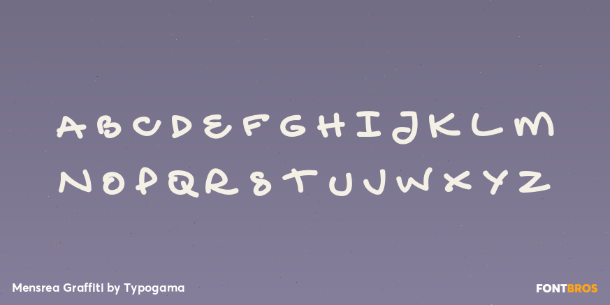 Mensrea Graffiti Font Poster #2