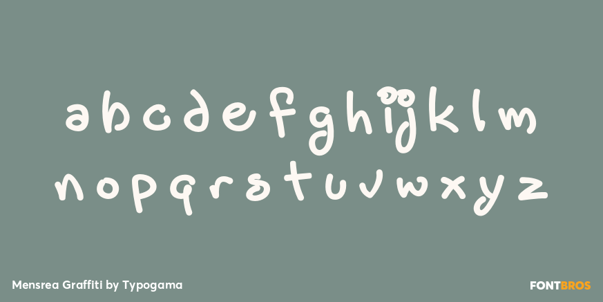 Mensrea Graffiti Font Poster #3