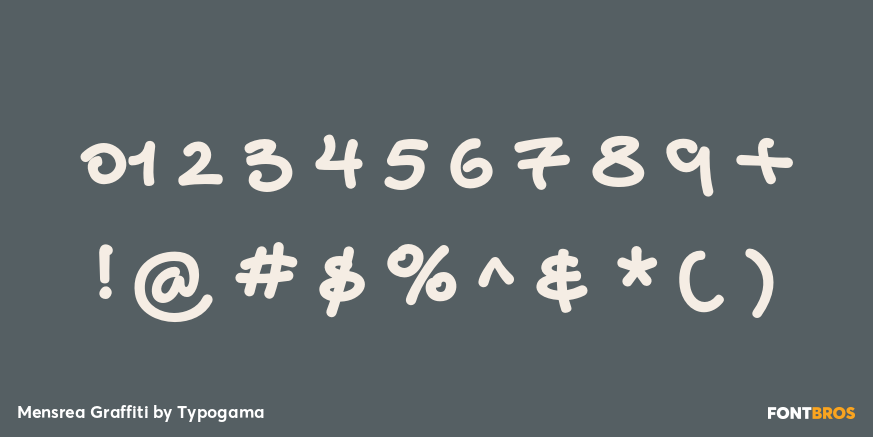 Mensrea Graffiti Font Poster #4