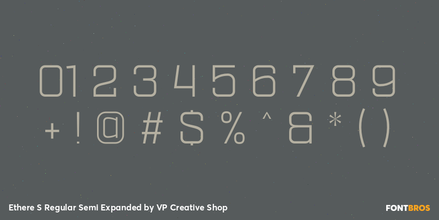 Ethere S Regular Semi Expanded Font Poster #1
