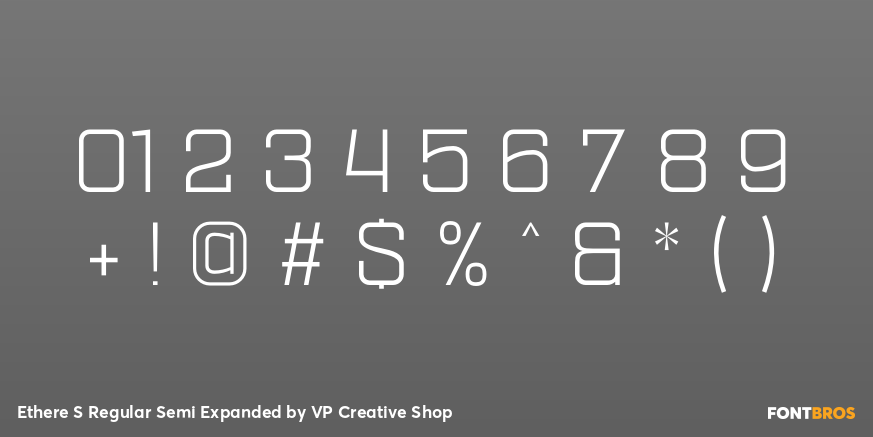 Ethere S Regular Semi Expanded Font Poster #4