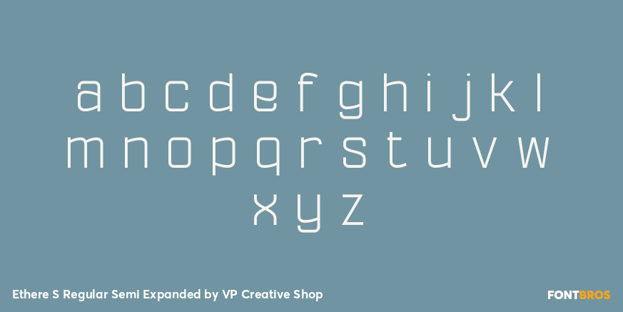 Ethere S Regular Semi Expanded Font Poster #1