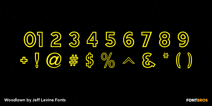 Woodlawn Font Poster #4