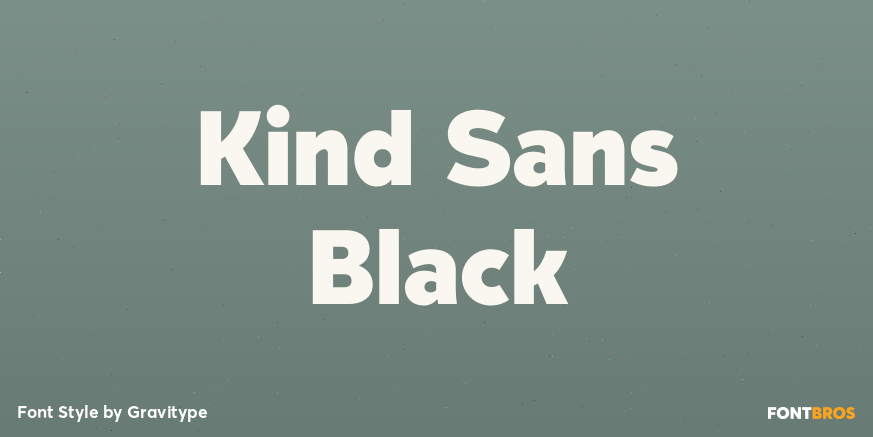 Kind Sans Black Font Poster #1