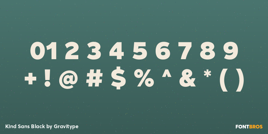 Kind Sans Black Font Poster #1