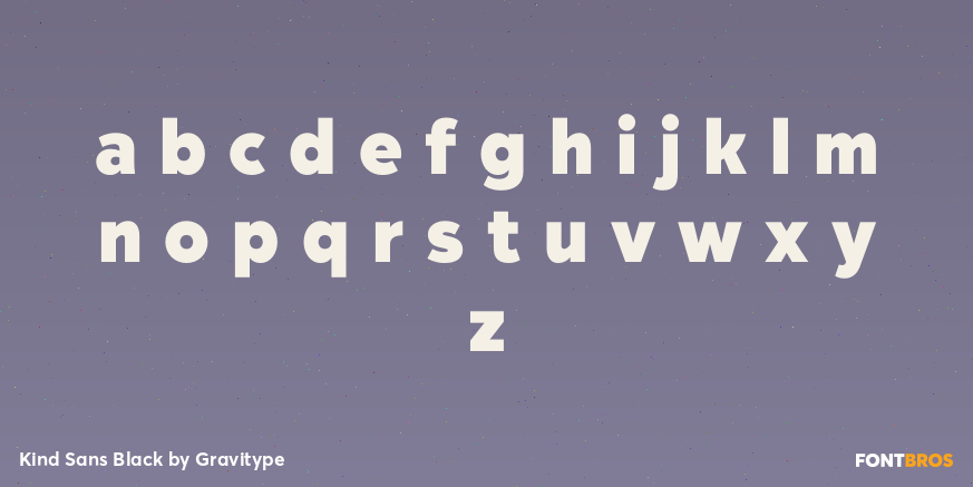 Kind Sans Black Font Poster #3
